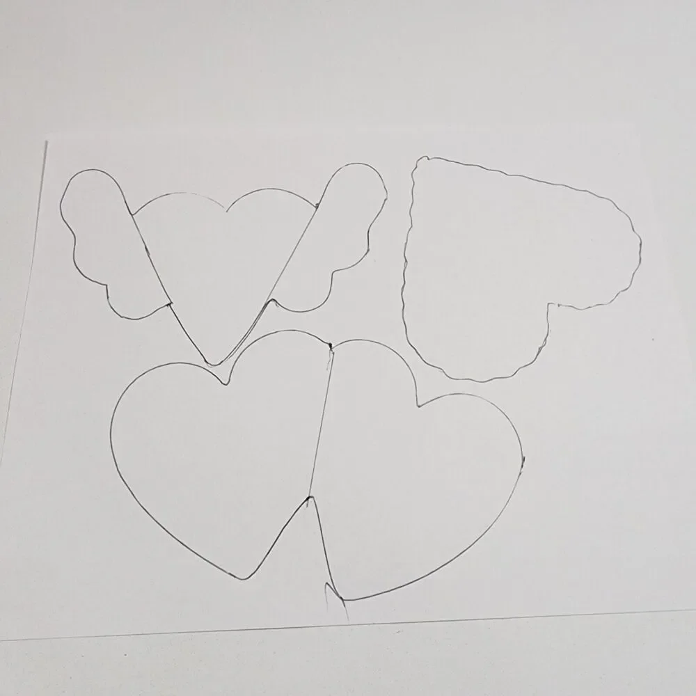 3 Pieces Heart Shape Cookie Cutter Set Valentine Cookie Cutter Stainless